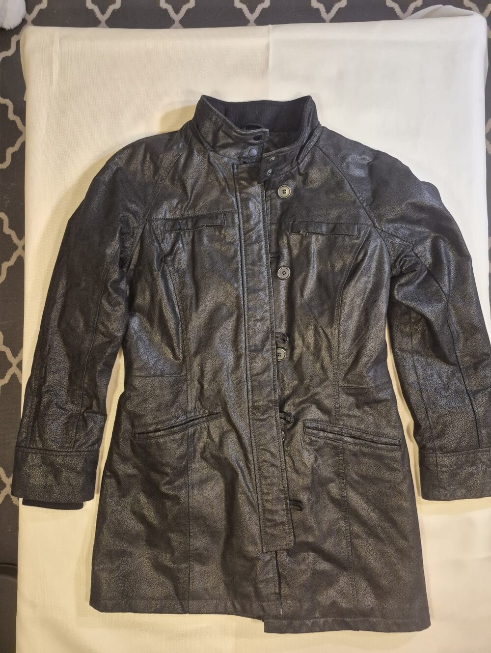 Danier Women's Long Leather Jacket